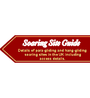 Details of para-gliding and hang-gliding soaring sites in the UK, including access details